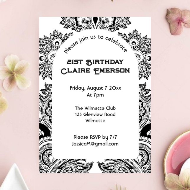 Paisley arch  invitation (Creator Uploaded)