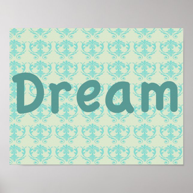 Paisley Background light Green Poster (Front)