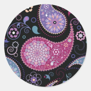 Paisley Background Stickers