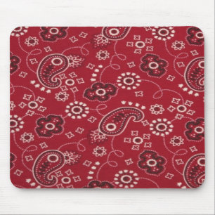 Paisley Bandanna Design Mouse pad