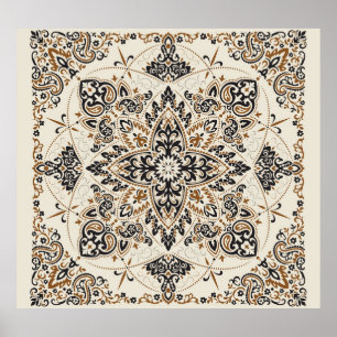 Paisley Bandanna Print Silk Design
