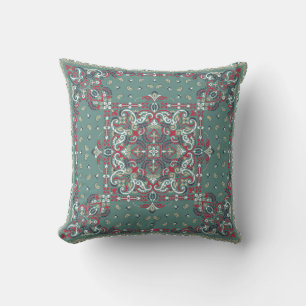 Paisley Bandanna Print: Silk Neck Scarf Cushion