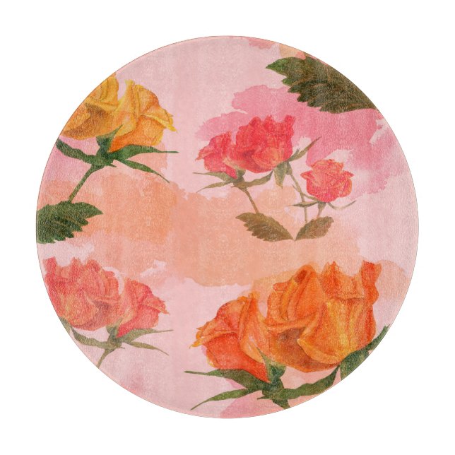 Paisley bandanna print, silk scarf design. cutting board (Front)