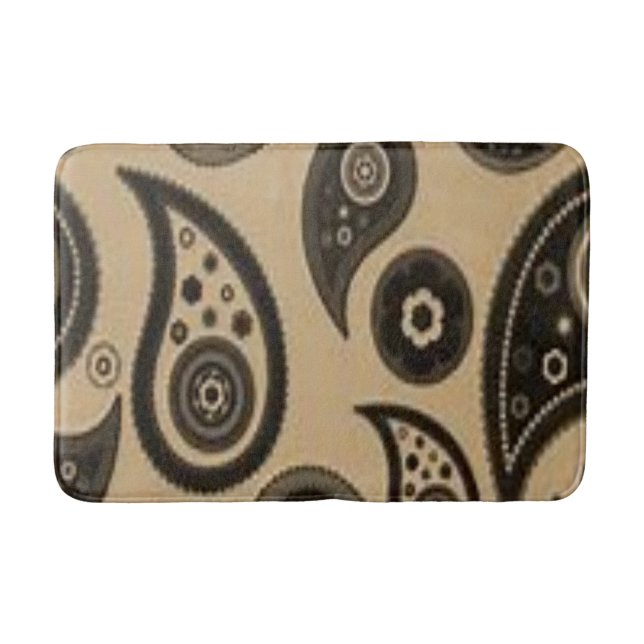 paisley bathroom bathmat (Front)