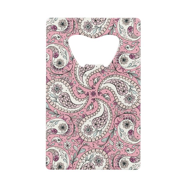 Paisley birds in baby pink (Front)