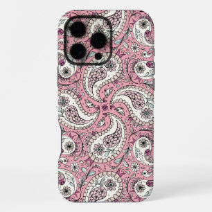 Paisley birds in baby pink iPhone 16 pro max case