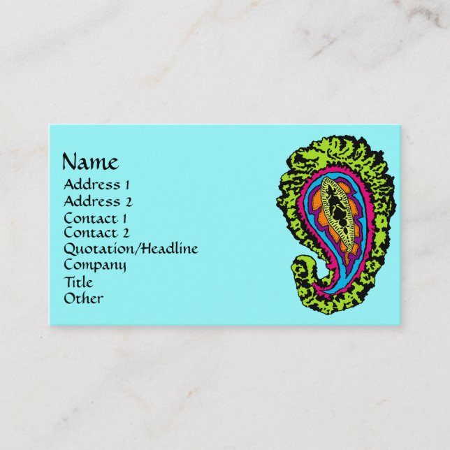 Paisley Business Card (Front)