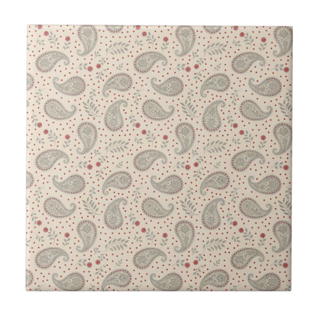Paisley Ceramic Tile (Front)