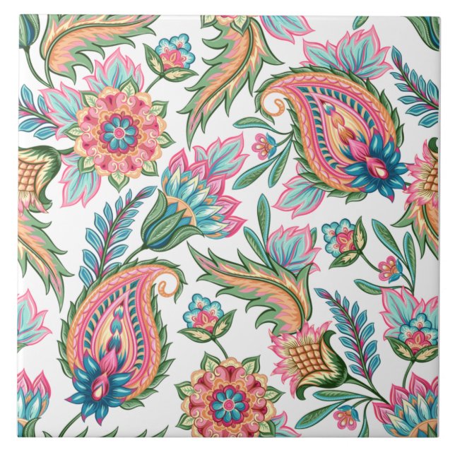 Paisley Ceramic Tile (Front)