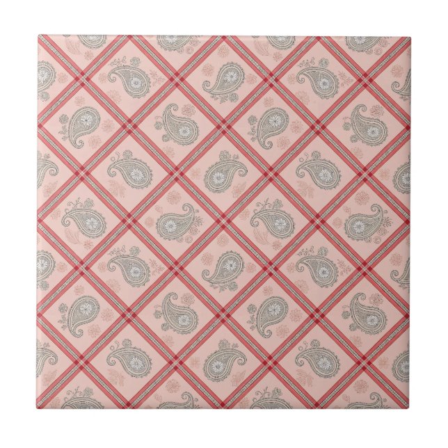 Paisley Ceramic Tile (Front)