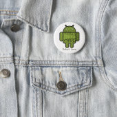 Paisley Character for the Android™ Robot 6 Cm Round Badge (In Situ)