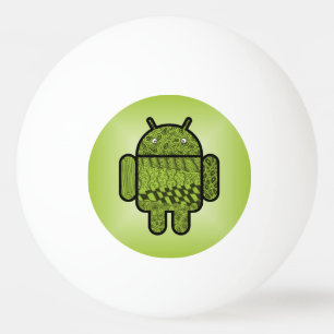Paisley Character for the Android™ Robot Ping Pong Ball