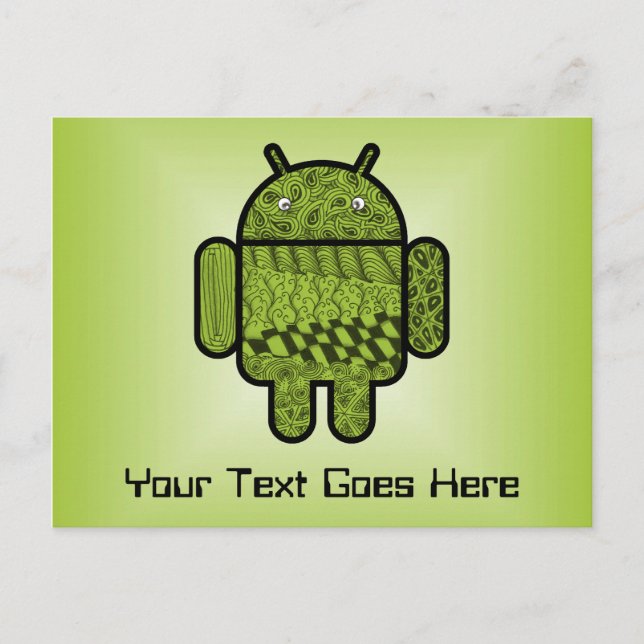 Paisley Character for the Android™ Robot Postcard (Front)