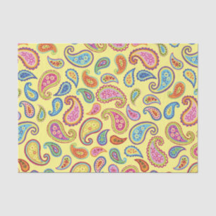 Paisley Cute Colourful 1st Birthday Party Tissue Paper