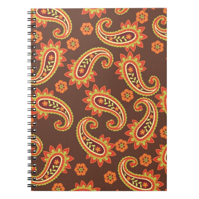 Paisley Delight Chic Notebook (Front)