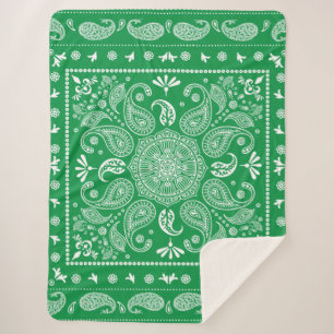 Paisley Design-1 Sherpa Blanket