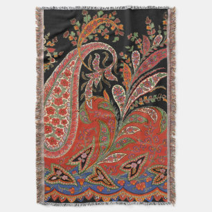 Paisley Design #5 at SusieJayne Throw Blanket