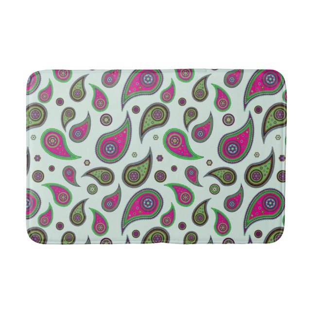 Paisley Design Bath Mat (Front)