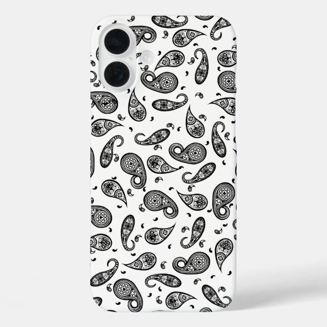 Paisley Design Customise colour background & Text Case-Mate iPhone Case (Back)
