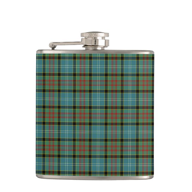 Paisley District Tartan Hip Flask (Front)
