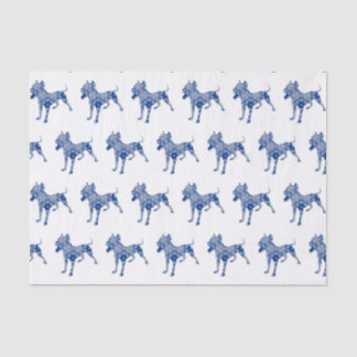 Paisley Dog No. 1 | Blue Tissue Paper