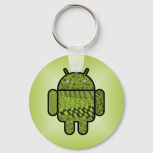 Paisley Doodle Character for Android™ Key Ring
