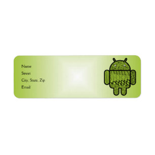 Paisley Doodle Character for Android™ Return Address Label