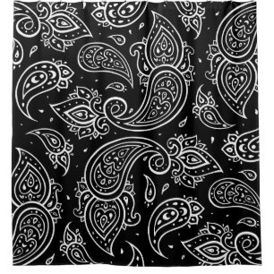 Paisley elegance: seamless ethnic pattern. shower curtain
