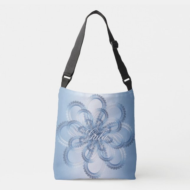 Paisley element. Monogram. Crossbody Bag (Front)
