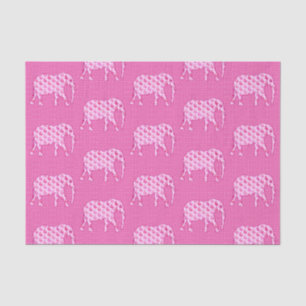 Paisley Elephant, Ice Pink and Fuchsia Tissue Paper