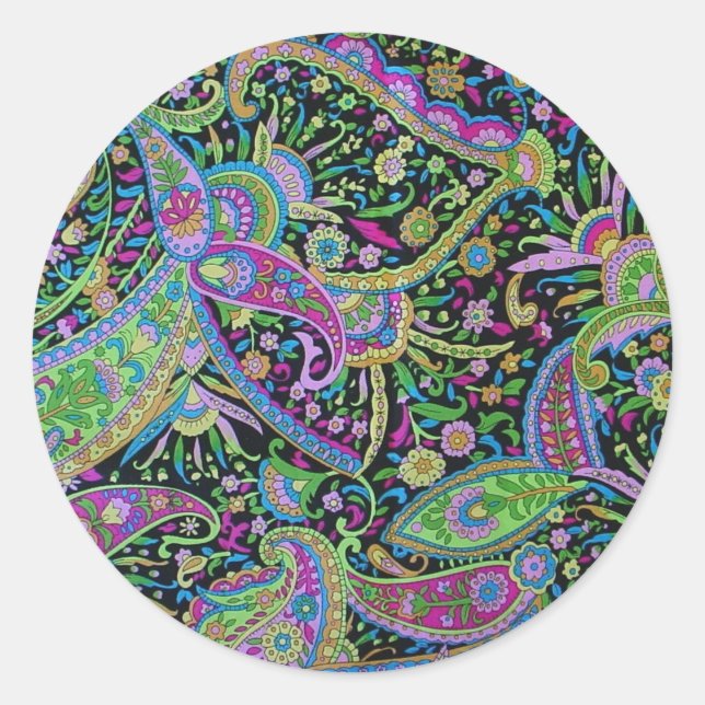 Paisley Fantasy Sticker (Front)