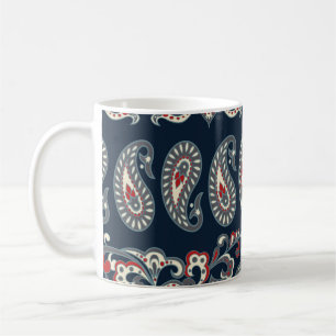Paisley floral, damask vintage pattern. coffee mug