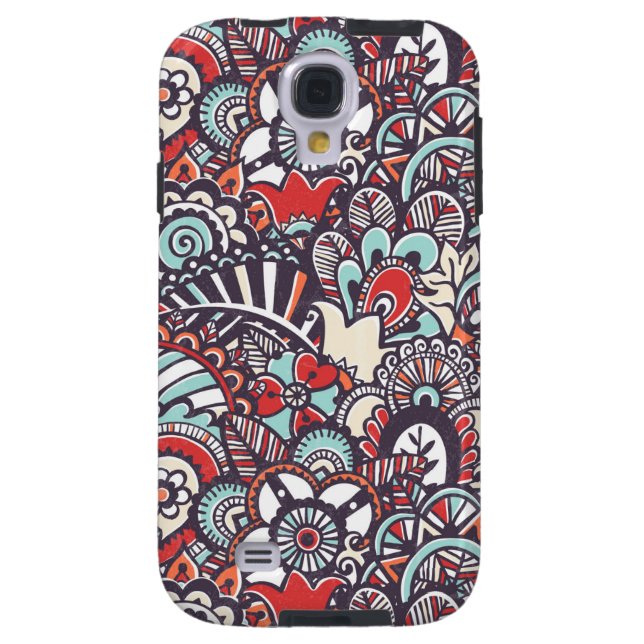 Paisley Floral Doodle Pattern Case-Mate Samsung Galaxy Case (Back)