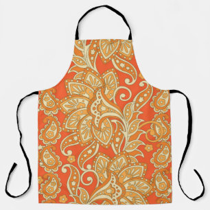 Paisley Floral ethnic seamless Pattern. Arabic Orn Apron