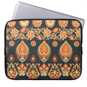 Paisley Floral oriental ethnic Pattern. Seamless A Laptop Sleeve