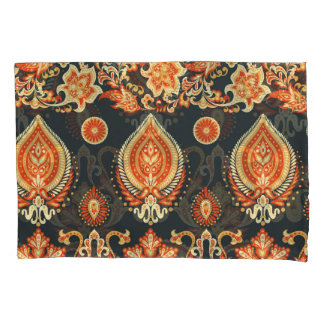 Paisley Floral: Oriental Ethnic Seamless Pillowcase