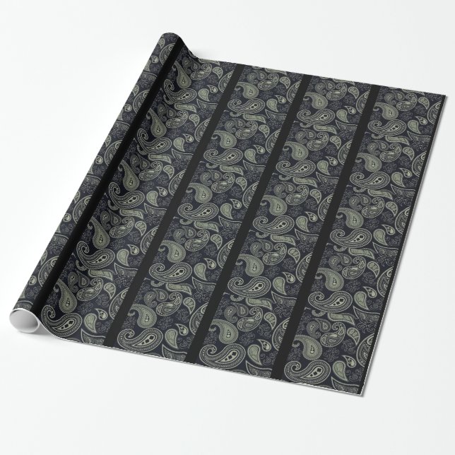 Paisley Gift Wrapping Paper (Unrolled)