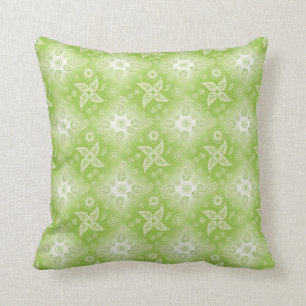 Paisley green summer pattern. cushion