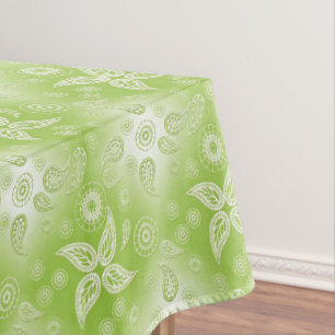 Paisley green summer pattern. tablecloth
