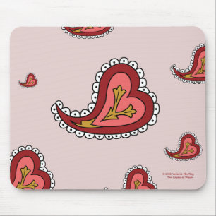 Paisley Heart Mousepad