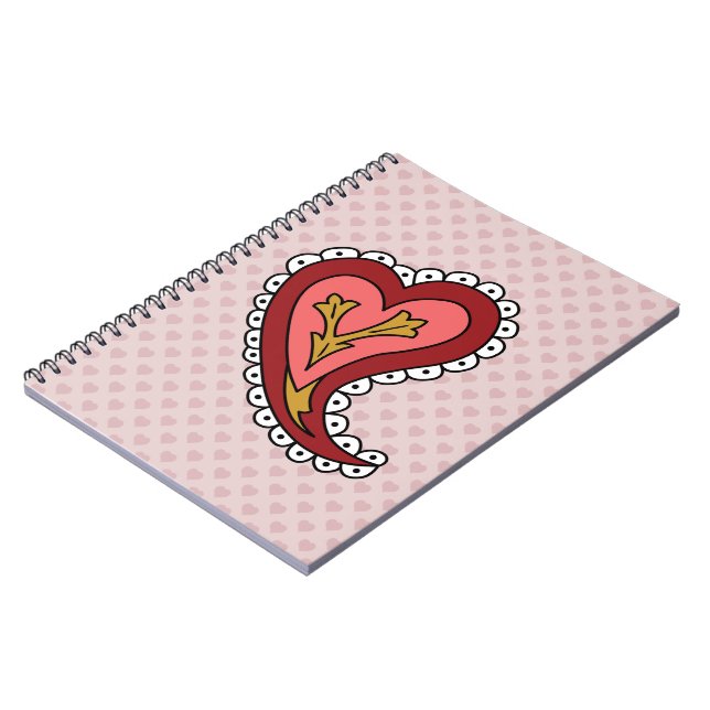 Paisley Heart Notebook (Left Side)