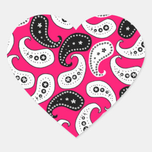 Paisley Heart Sticker