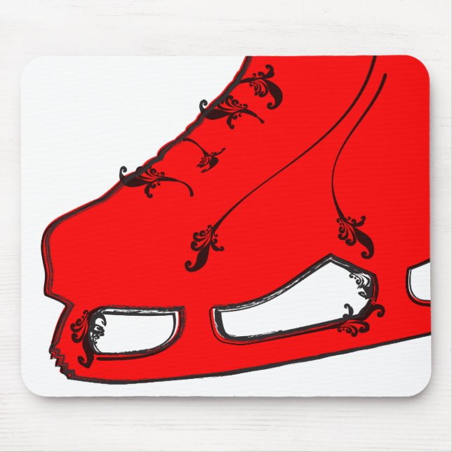 paisley ice skate mouse pad (Front)