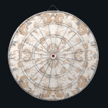 Paisley in Beige Aesthetic Modern Tan Brown Dartboard<br><div class="desc">Paisley in Beige Aesthetic Modern Tan Brown</div>