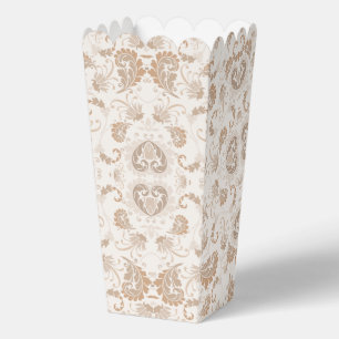 Paisley in Beige Aesthetic Modern Tan Brown Favour Box