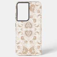 Paisley in Beige Aesthetic Modern Tan Brown