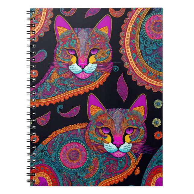 Paisley Kitties Notebook (Front)