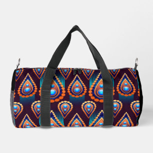 Paisley Like Colourful Jewel Pattern Duffle Bag