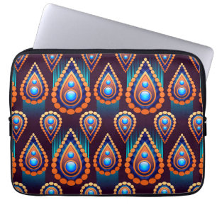 Paisley Like Colourful Jewel Pattern Laptop Sleeve