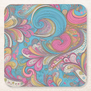 Paisley Mauve Coaster